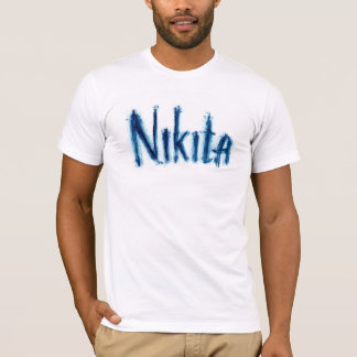 Aesthetic "Nikita" Personalised Script Art - Custo T-Shirt