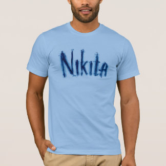 Aesthetic "Nikita" Personalised Script Art - Custo T-Shirt