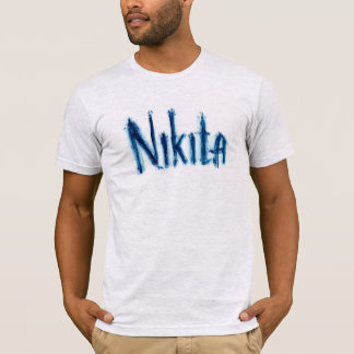Aesthetic "Nikita" Personalised Script Art - Custo T-Shirt
