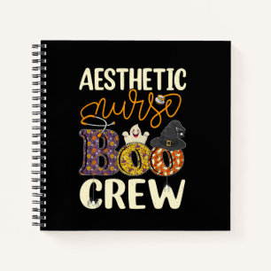 Aesthetic Nurse Boo Crew Aesthetic Nurse Halloween Notebook