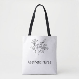Aesthetic Nurse Botanical Syringe Tote Bag