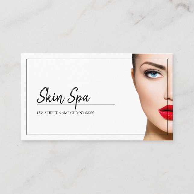 Aesthetic Nurse, Doctor, Cosmetic Surgery Business Business Card (Front)