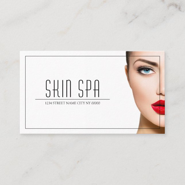 Aesthetic Nurse, Doctor, Cosmetic Surgery Business Card (Front)