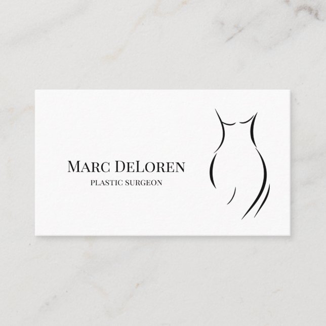 Aesthetic Nurse  Injector Cosmetic Surgeon Business Card (Front)