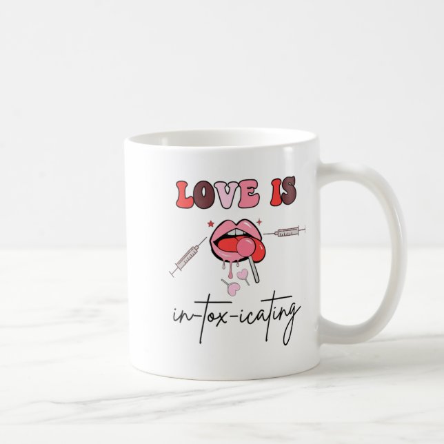 Aesthetic Nurse Injector Valentine Filler Dysrt  Coffee Mug (Right)