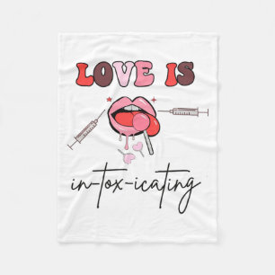 Aesthetic Nurse Injector Valentine Filler Dysrt Fleece Blanket
