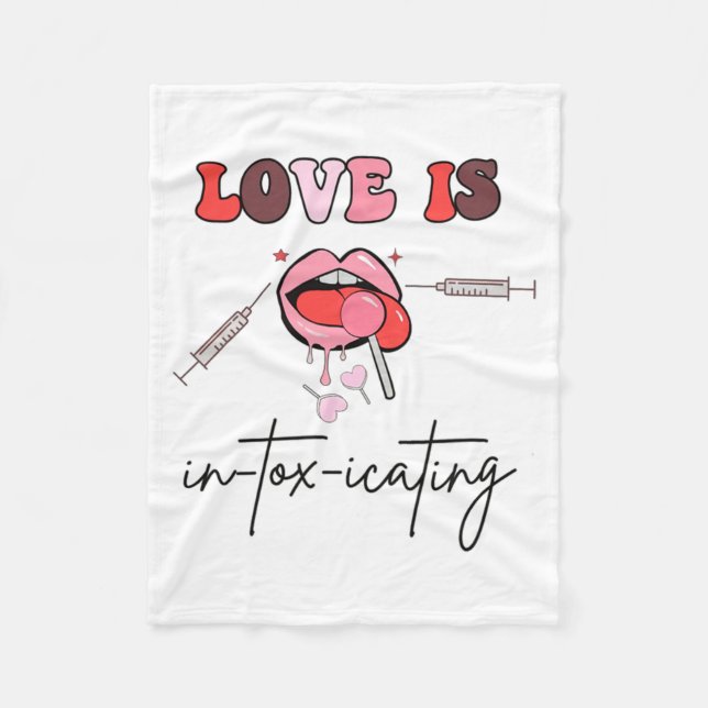 Aesthetic Nurse Injector Valentine Filler Dysrt  Fleece Blanket (Front)