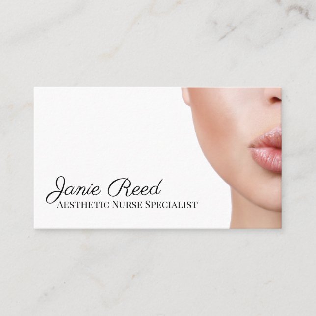 Aesthetic Nurse Specialist Injector Business Card (Front)