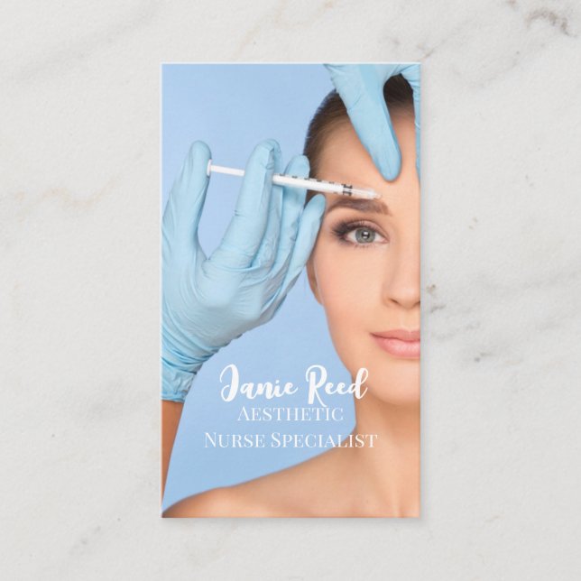Aesthetic Nurse Specialist Injector Business Card (Front)