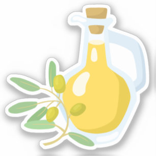 Aesthetic Olive Oil and Olive Vine