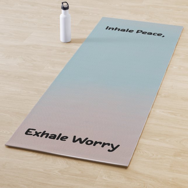 **Aesthetic Ombre Yoga Mat (In Situ)