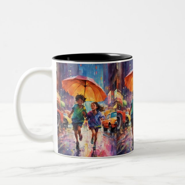 aesthetic painting tea mug (Left)