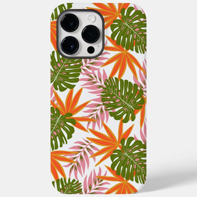 Aesthetic Palm and Lily Botany Tough iPhone case (Back)