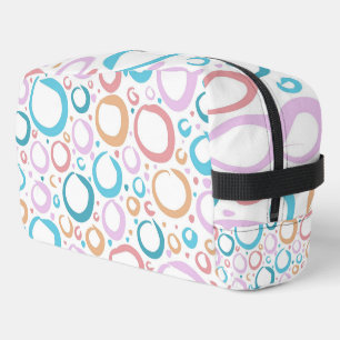 Aesthetic Pastel Circles Pattern Abstract Bubble Dopp Kit