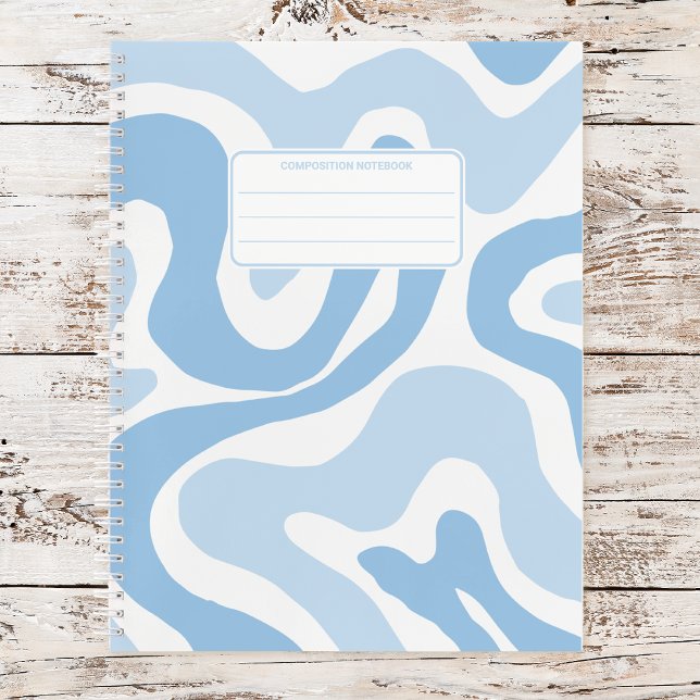 Aesthetic Pastel Liquid Swirl Abstract Composition Notebook (Creator Uploaded)