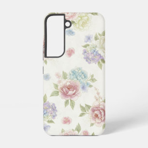Aesthetic Pastel Peony Samsung Galaxy Case