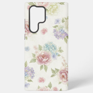 Aesthetic Pastel Peony Samsung Galaxy Case