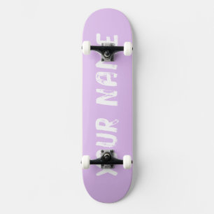 Aesthetic Pastel Purple Skateboard