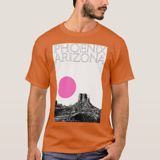 Aesthetic Phoenix Artizona City Travel Typography T-Shirt
