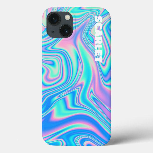 Aesthetic Phone Case, Holographic Case-Mate iPhone Case (Back)