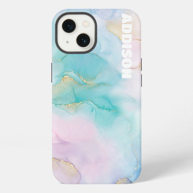 Aesthetic Phone Case, Marble iPhone Case (Back)