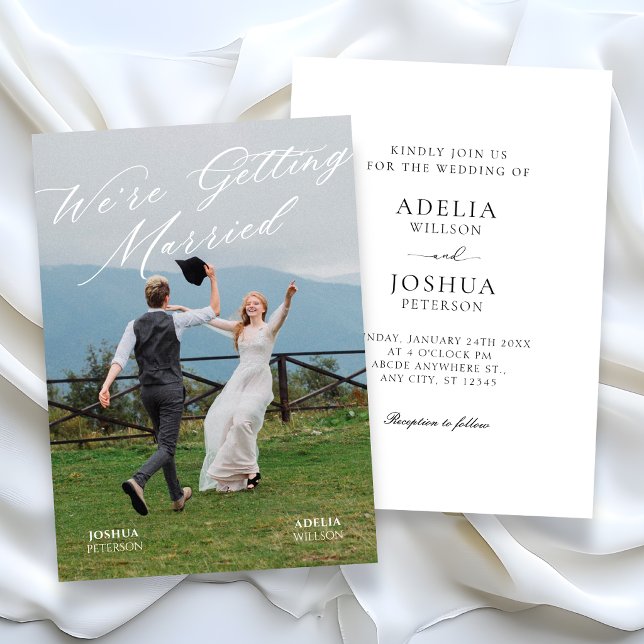 Aesthetic photo wedding invitation  (Creator Uploaded)