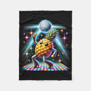 Aesthetic Pineapple Disco Dancer Spooky Dance Kids Fleece Blanket
