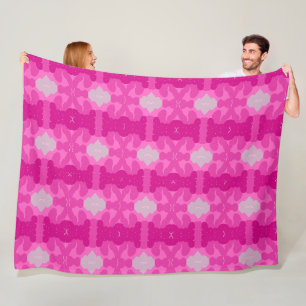 Aesthetic pink art abstract background fleece blanket