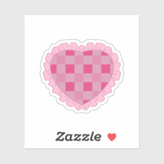 Aesthetic Pink Checkerboard Heart