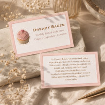 Aesthetic Pink Cupcake Bakery Owner