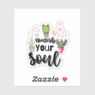 Aesthetic Plant Quote Sticker 