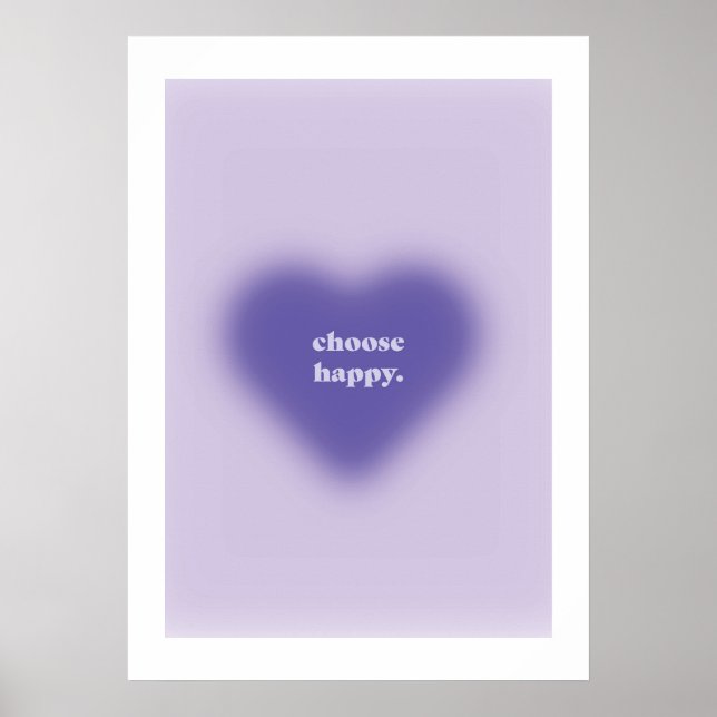 Aesthetic Poster - Choose Happy (Front)