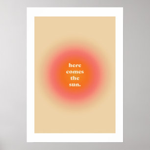 Aesthetic Poster - Here Comes The Sun