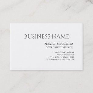 Aesthetic Professional Chic Black & White  Business Card