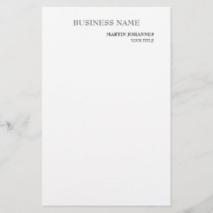 Aesthetic Professional Chic White Business Card