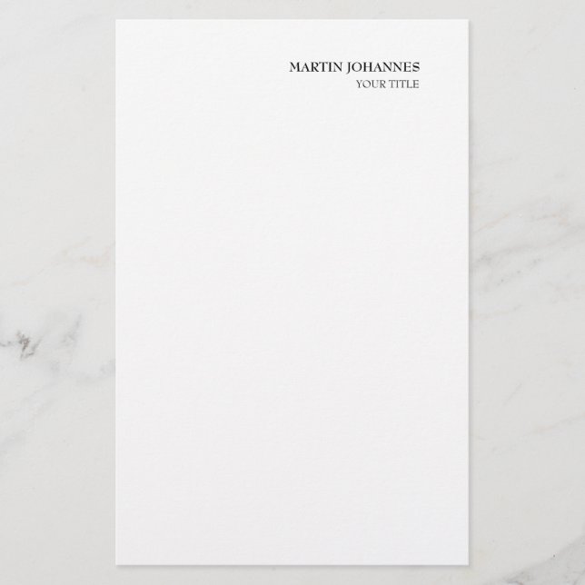 Aesthetic Professional Chic White Business Card (Front)