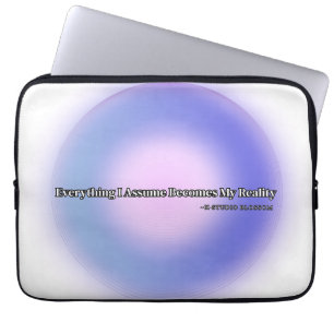Aesthetic Purple Aura Manifestation Laptop Sleeve