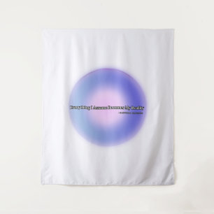 Aesthetic Purple Aura Manifestation Tapestry