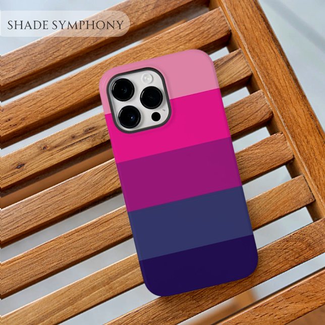 Aesthetic Purple Palette Stripe Colour Block theme Case-Mate iPhone Case (Aesthetic Purple Palette Stripe Color Block theme Case-Mate iPhone Case)