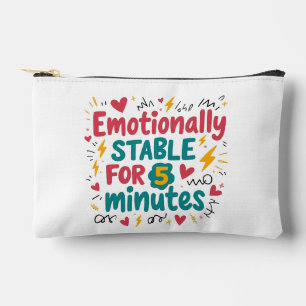 Aesthetic Quote Tote Bag - Emotionally Stable for