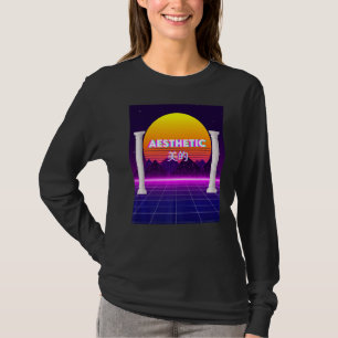 Aesthetic Retro Sunset Vaporwave Aesthetic Ndie Sa T-Shirt