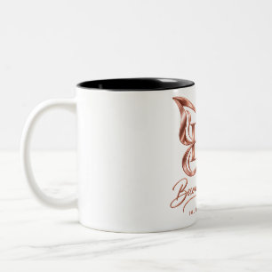 Aesthetic Rose Gold Butterfly Ceramic Coffee Mug