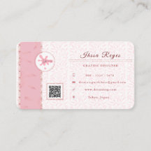 Aesthetic Rosegold Business Card
