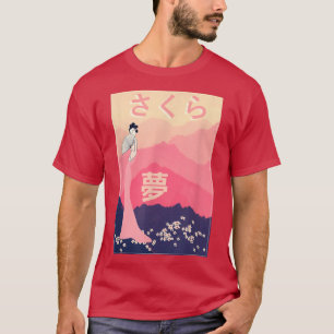 Aesthetic Sakura Cherry Blossom Beautiful Japanese T-Shirt