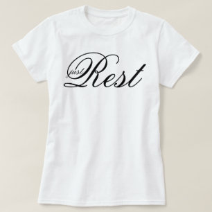 Aesthetic script Just Rest soft life manifestation T-Shirt