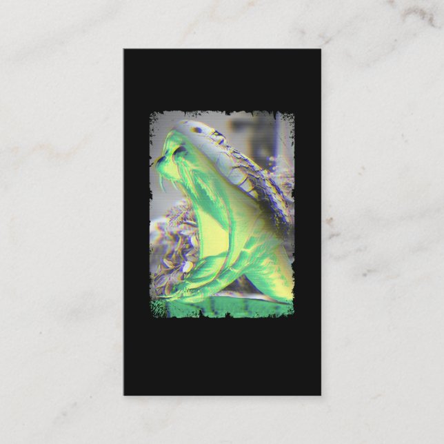 Aesthetic Snake Reptile Business Card (Front)
