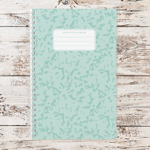 Aesthetic Soft Pastel Marble Composition Notebook