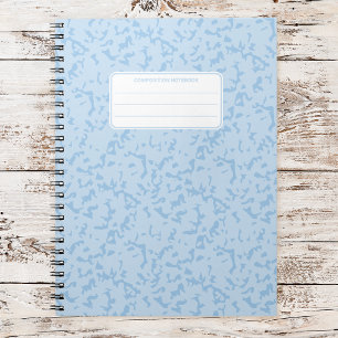 Aesthetic Soft Pastel Marble Composition Notebook