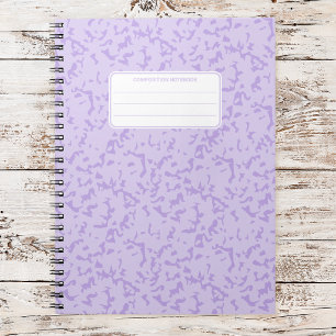 Aesthetic Soft Pastel Marble Composition Notebook