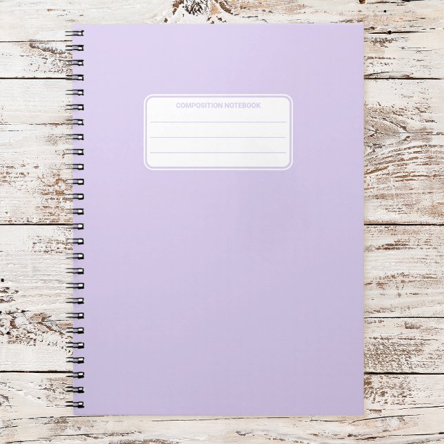 Aesthetic Soft Pastel Solid Color Composition Notebook (Creator Uploaded)
